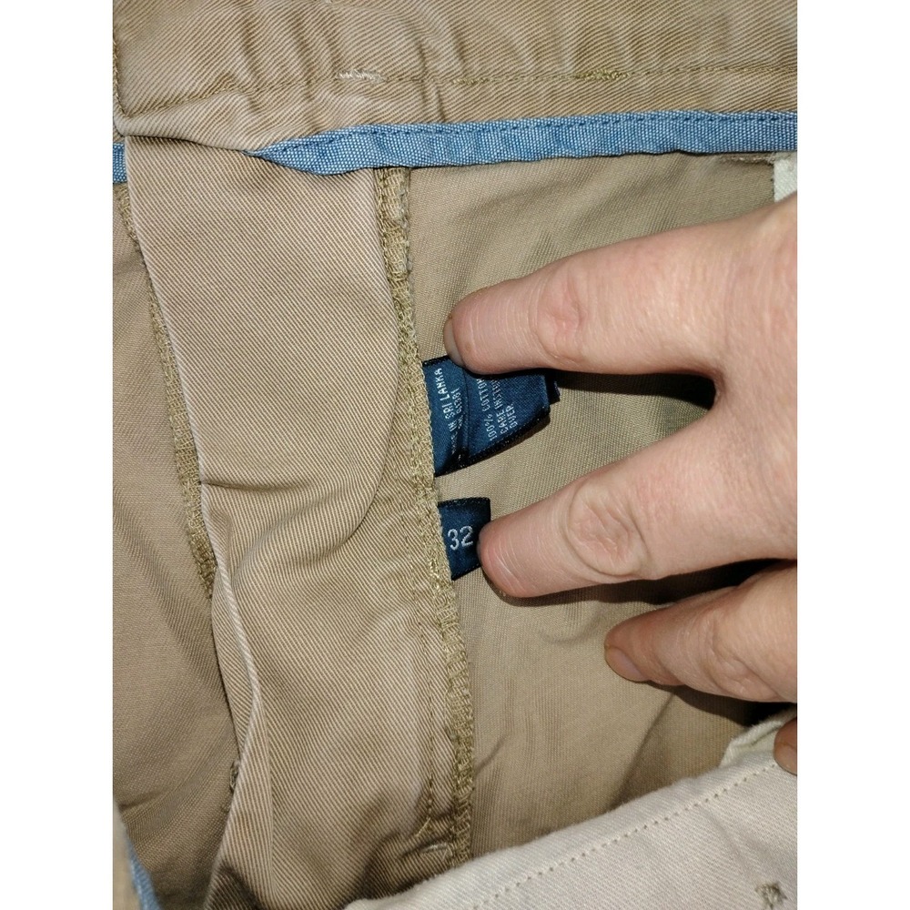 Polo Ralph Lauren Shorts Mens 32 Khaki Classic Fit 9 Inch Chino Flat Front - Picture 3 of 8